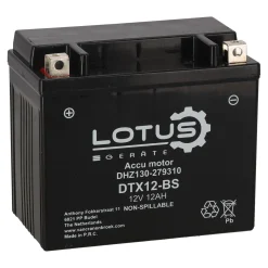 Accu motor 12V 12Ah DTX12-BS V2 Lotus