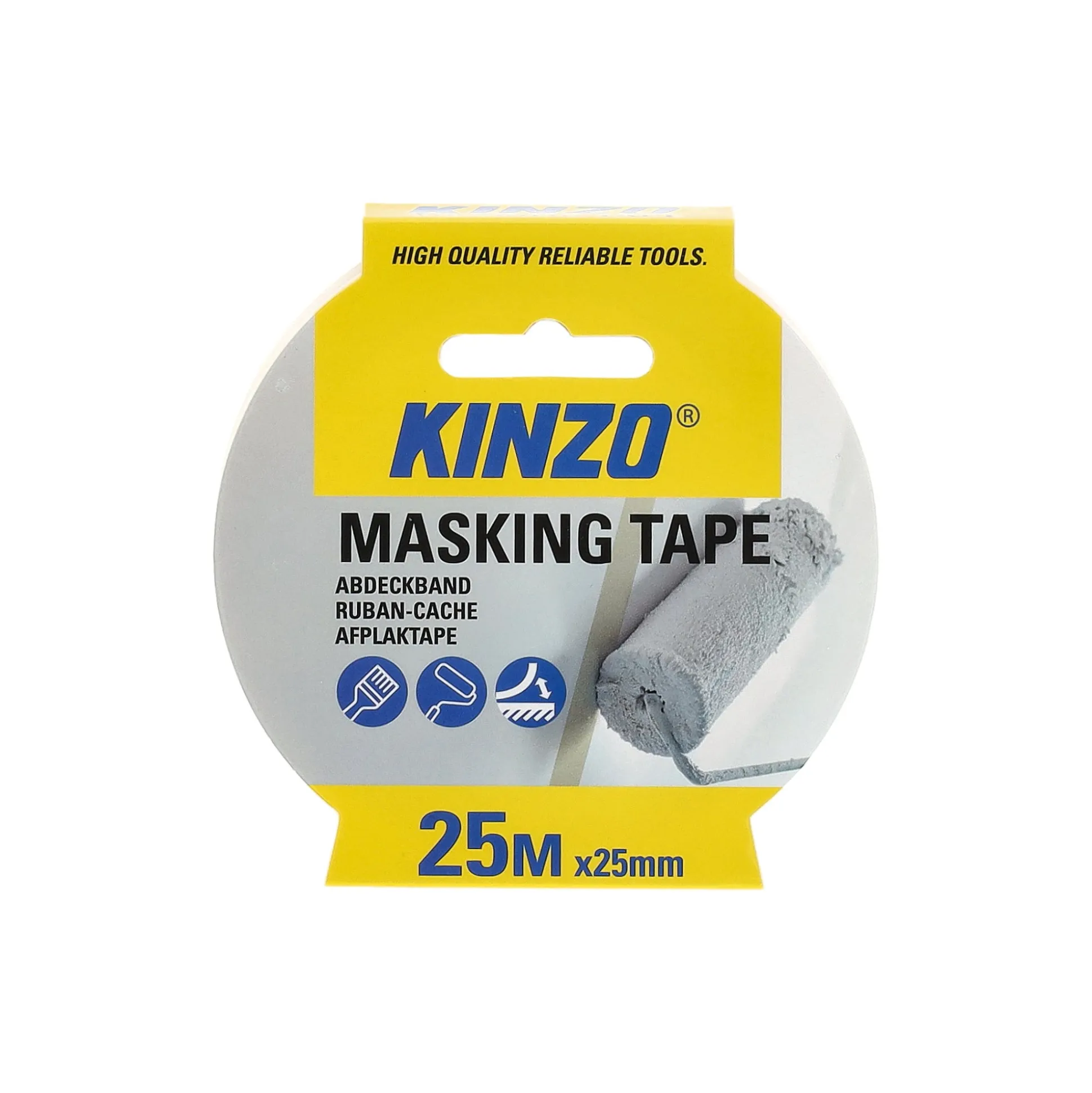 Afplaktape 25m x 25mm