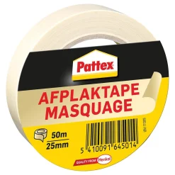 Afplaktape 50Mx25mm Pattex