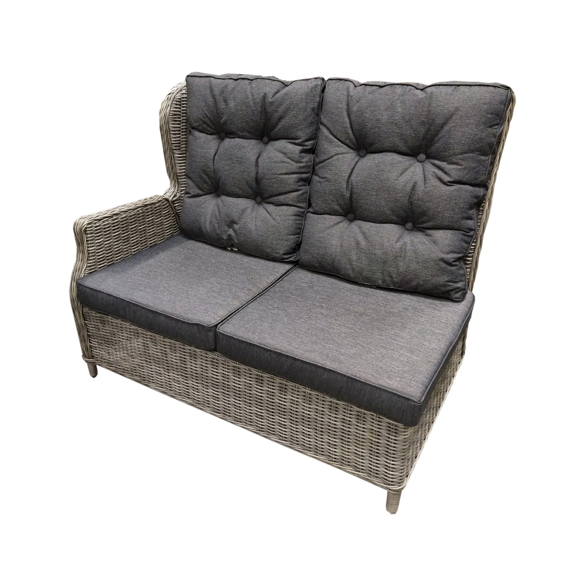Bank 2-zit rechts Lupa willow grey