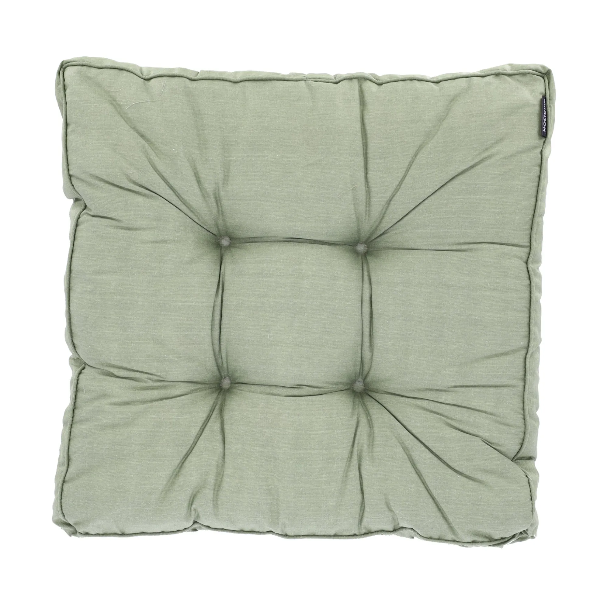 Basic green lounge zitkussen 73x73