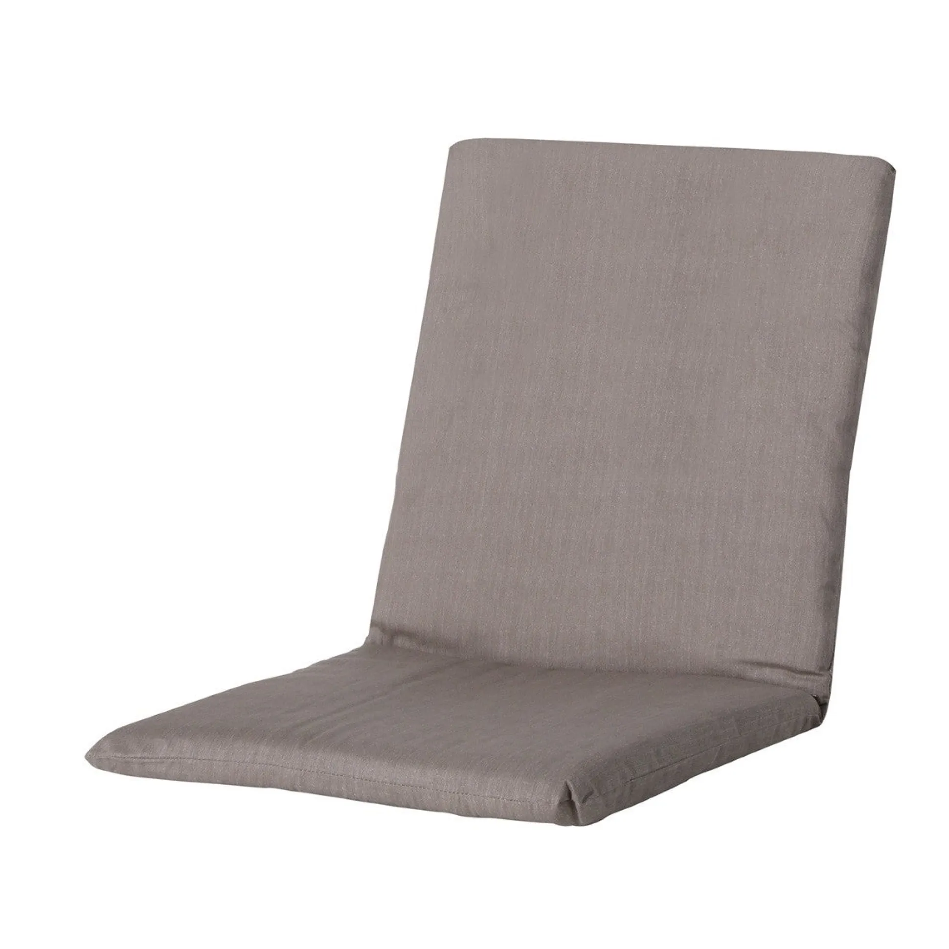 Basic taupe inzetkussen stapelstoel