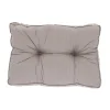 Basic taupe lounge rugkussen 73x40