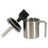 Basting set RVS pot+borstel