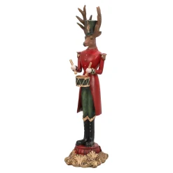 Beeld rendier trommel 37cm