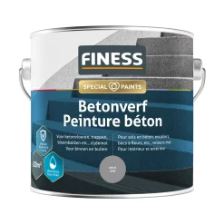 Betonverf acryl grijs 1457 2.5L Finess
