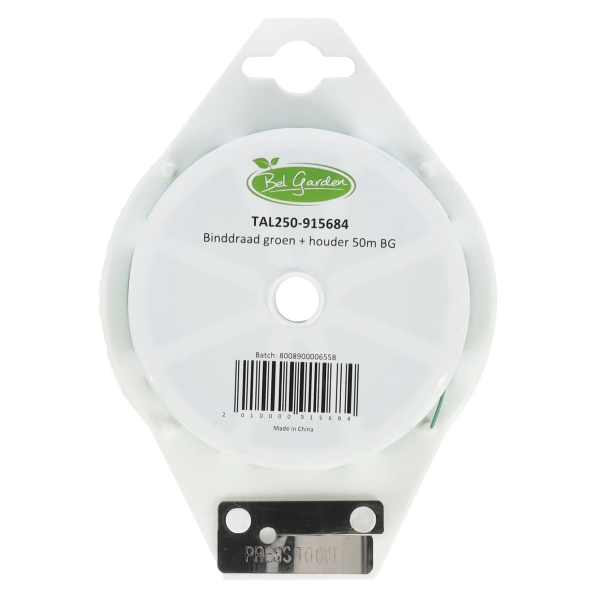 Binddraad groen + houder 50m Bel Garden