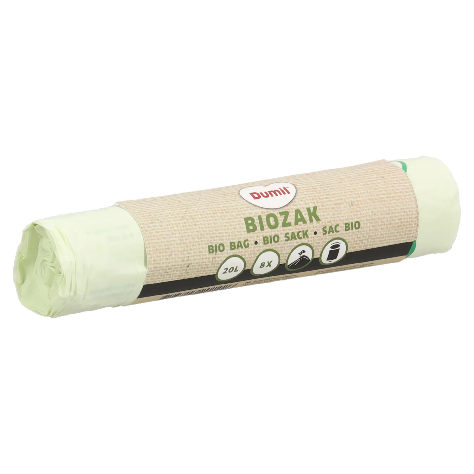 Bio zak 20L 8st 45x45cm Dumil
