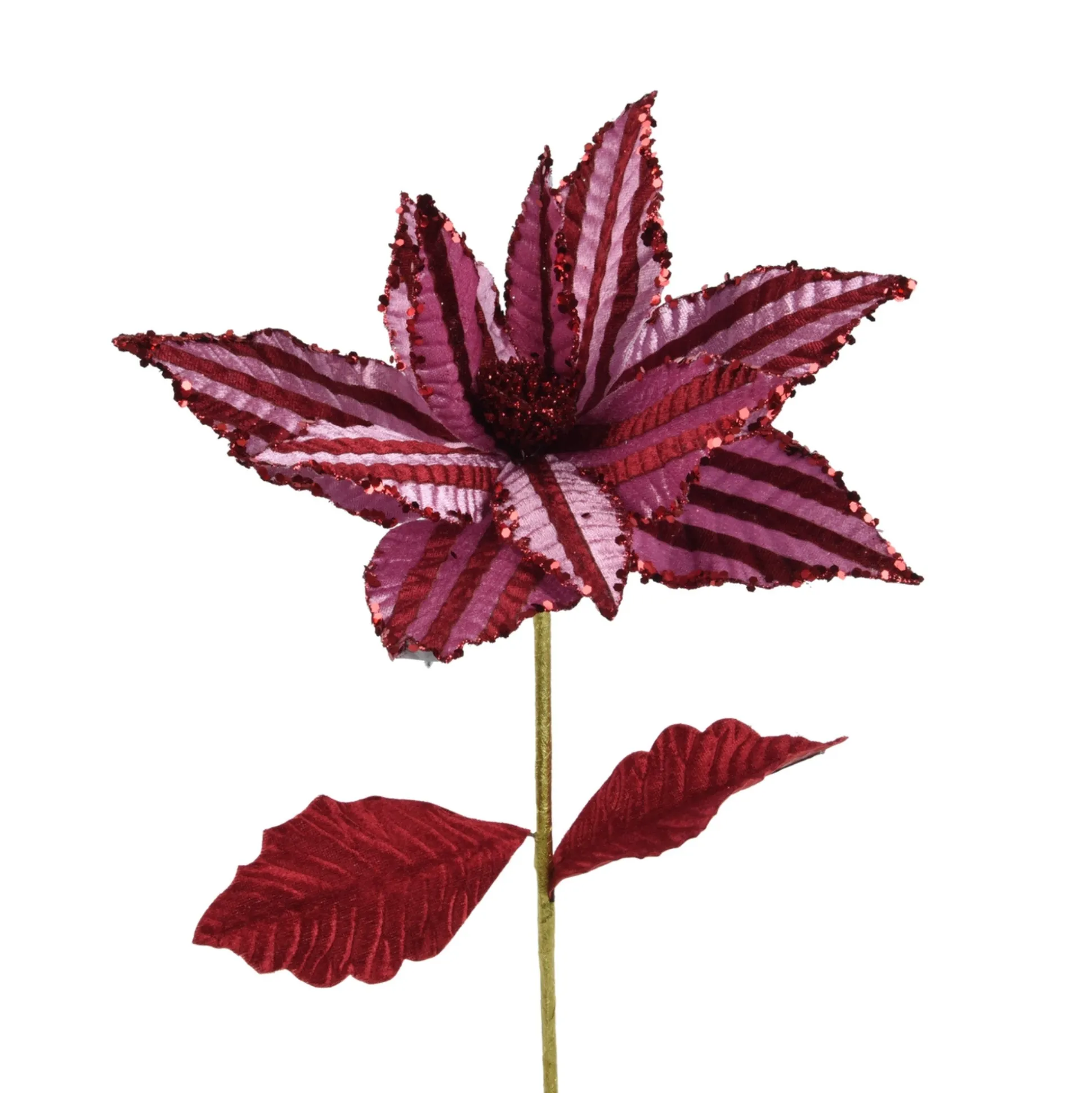 Bloem kerstroos roze 60 cm