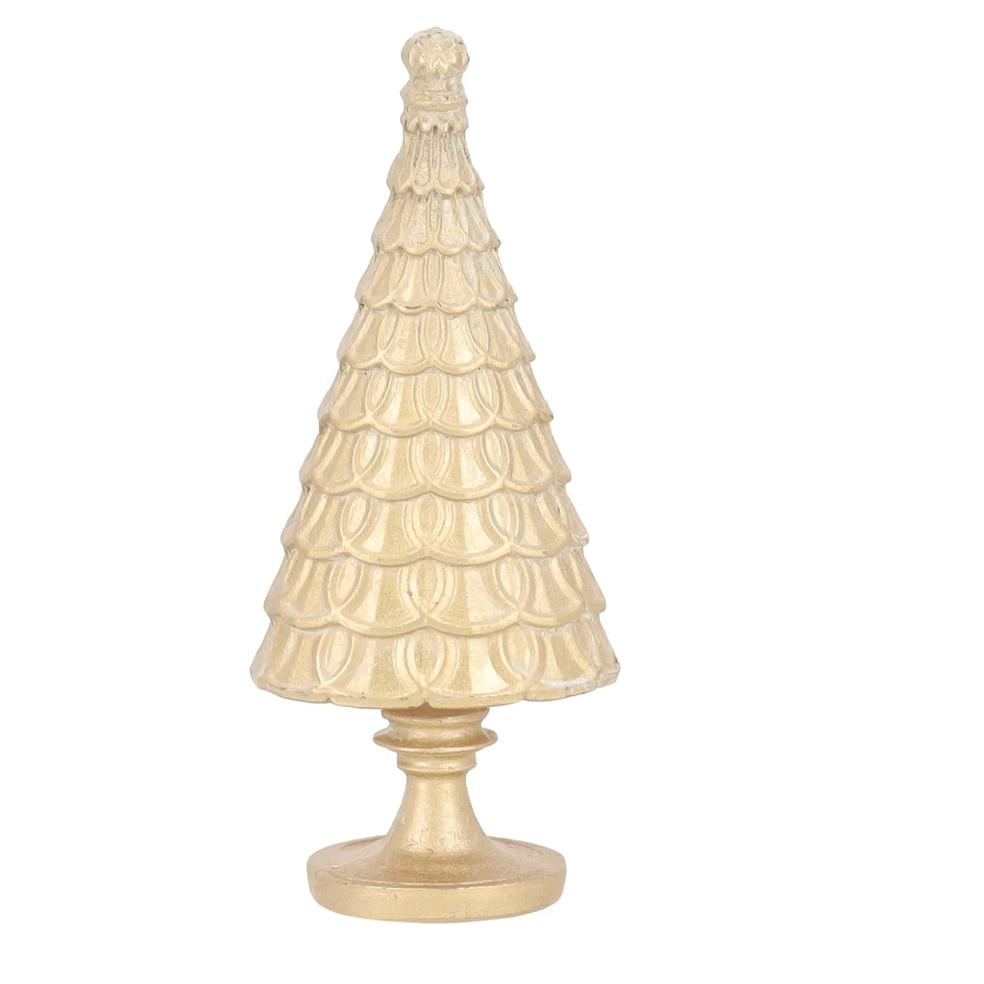 Boom goud ribbel 12 cm
