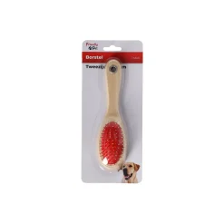 Borstel tweezijdig kat+hond 21cm