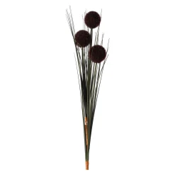 Bruine grasbundel met bol 98 cm