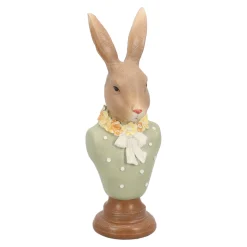 Buste konijn groen 18cm