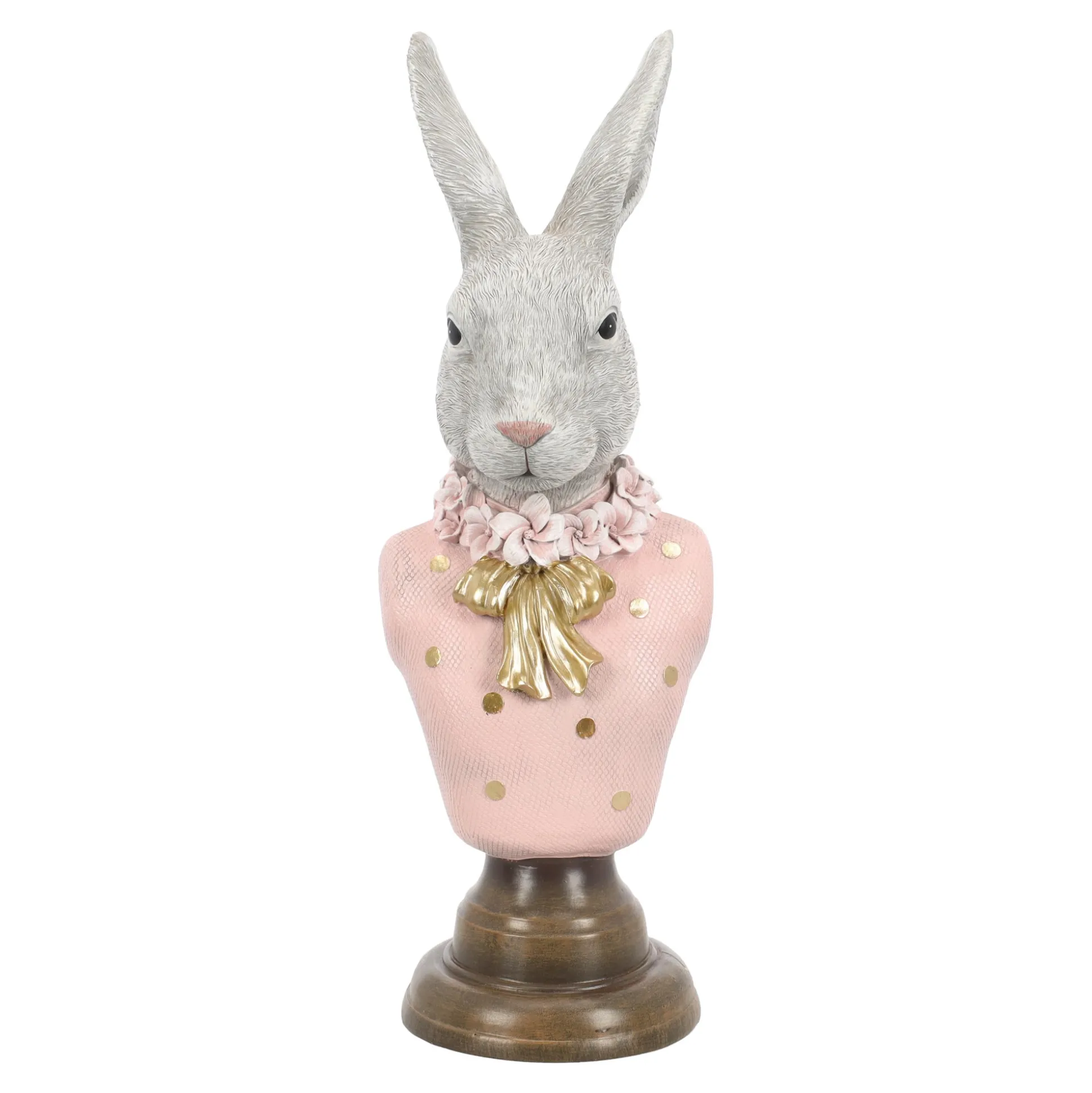 Buste konijn roze 39cm