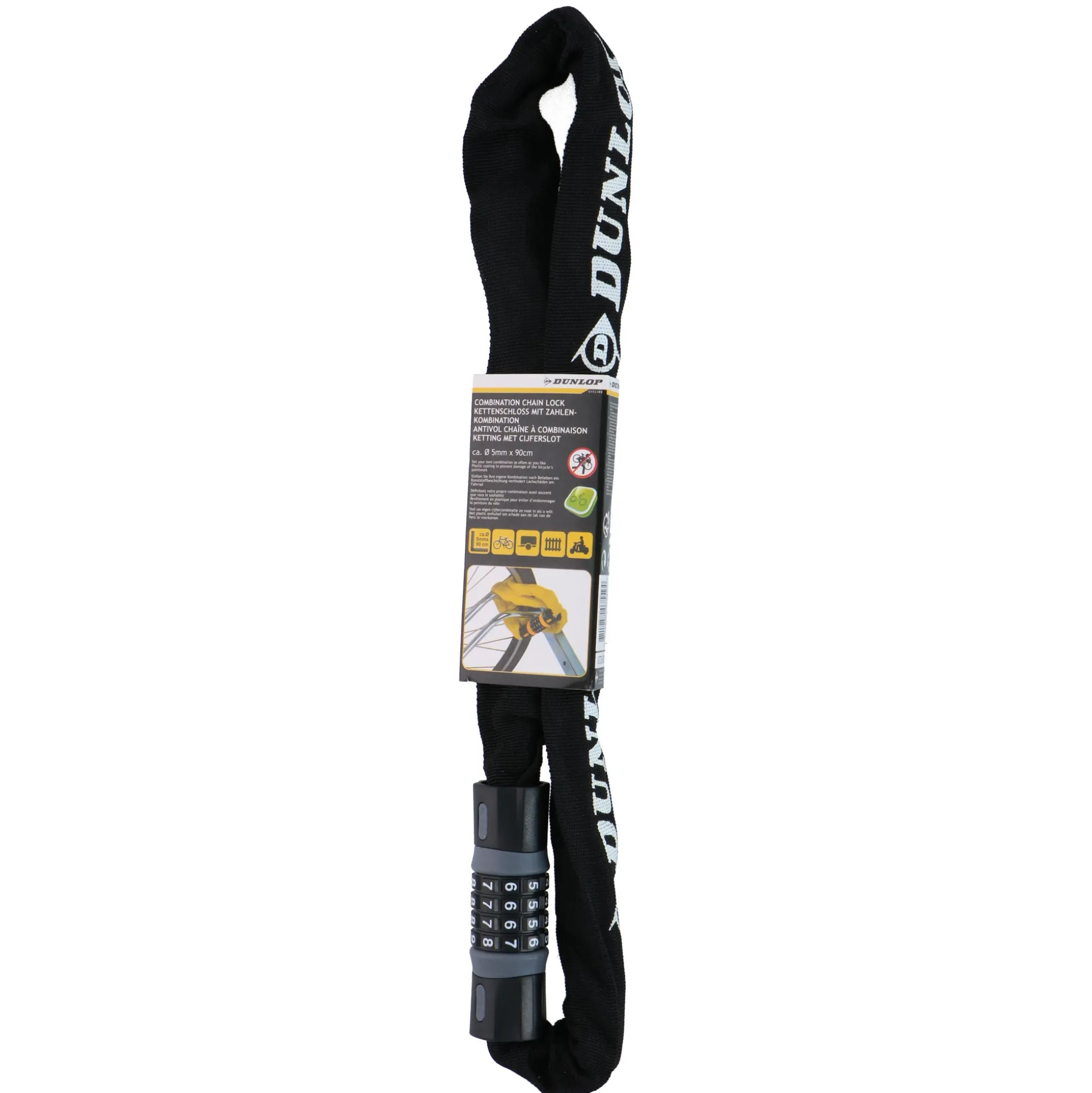 Cijferslot ketting 90cm Dunlop