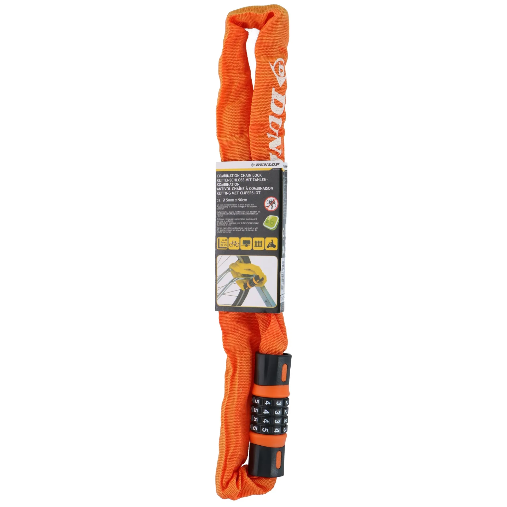 Cijferslot ketting 90cm Dunlop