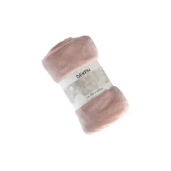 Coral fleece oud roze 150 x 200 cm