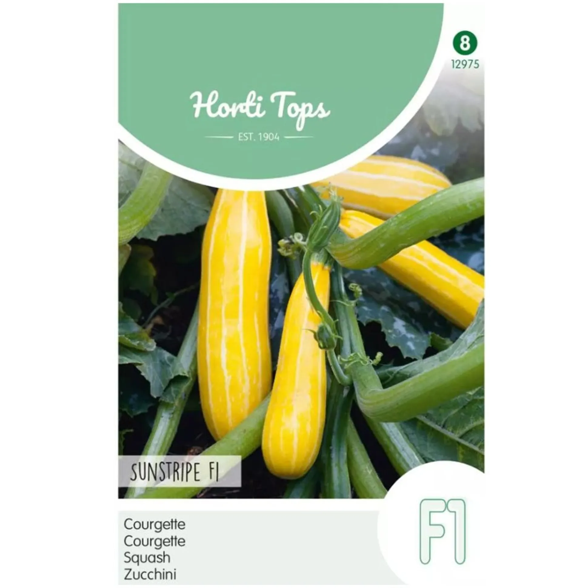 Courgette Sunstripe geel