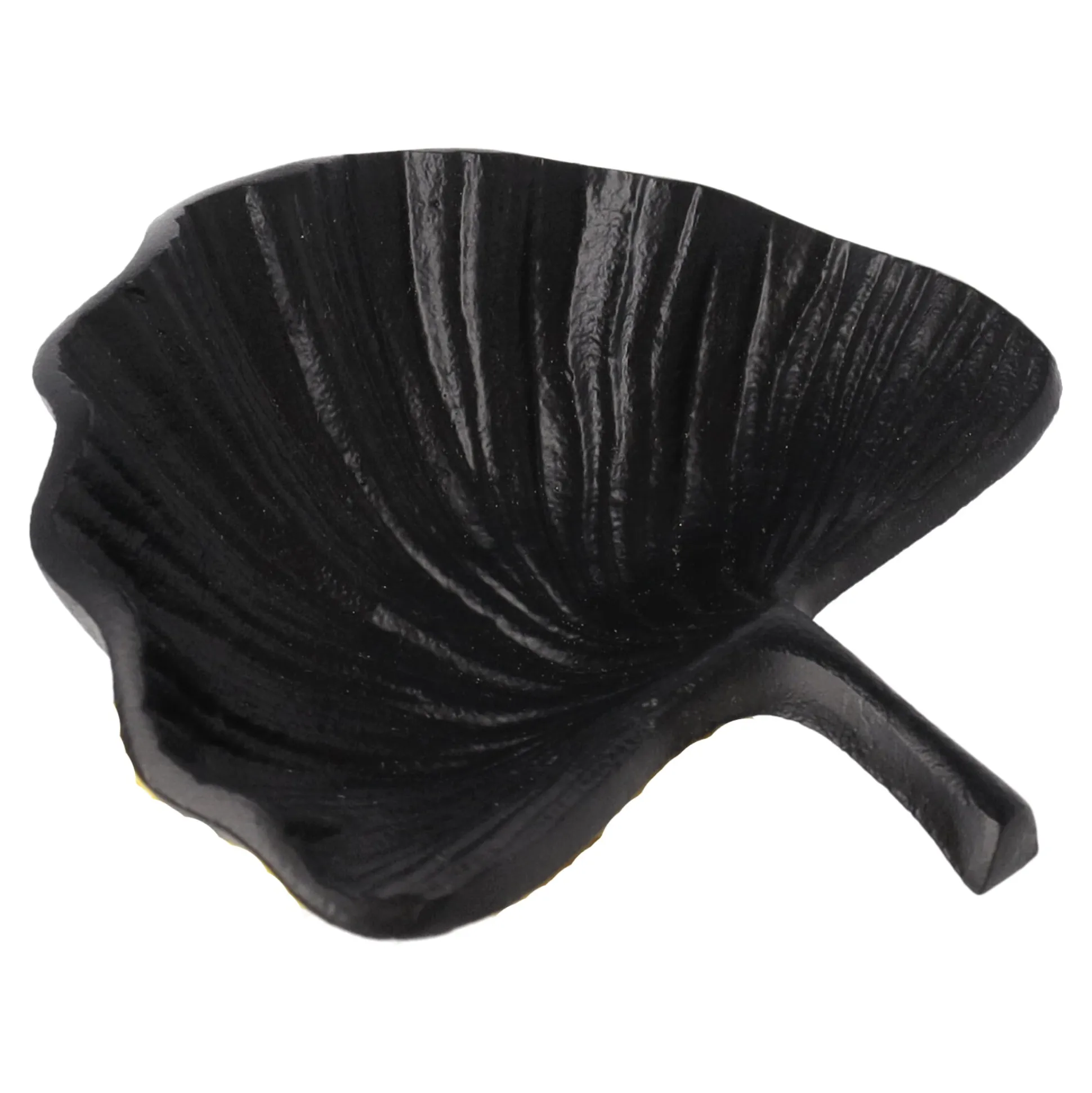 Deco blad metaal Parksville 12 cm zwart