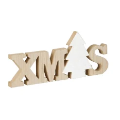 Deco hout Xmas 30 cm