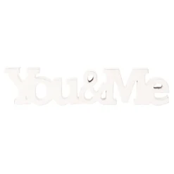 Deco hout You&Me 22 cm assorti