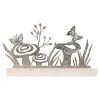 Deco metaal 35 x 21 cm gold wash