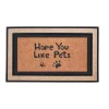 Deurmat pets beige 75 x 45 cm