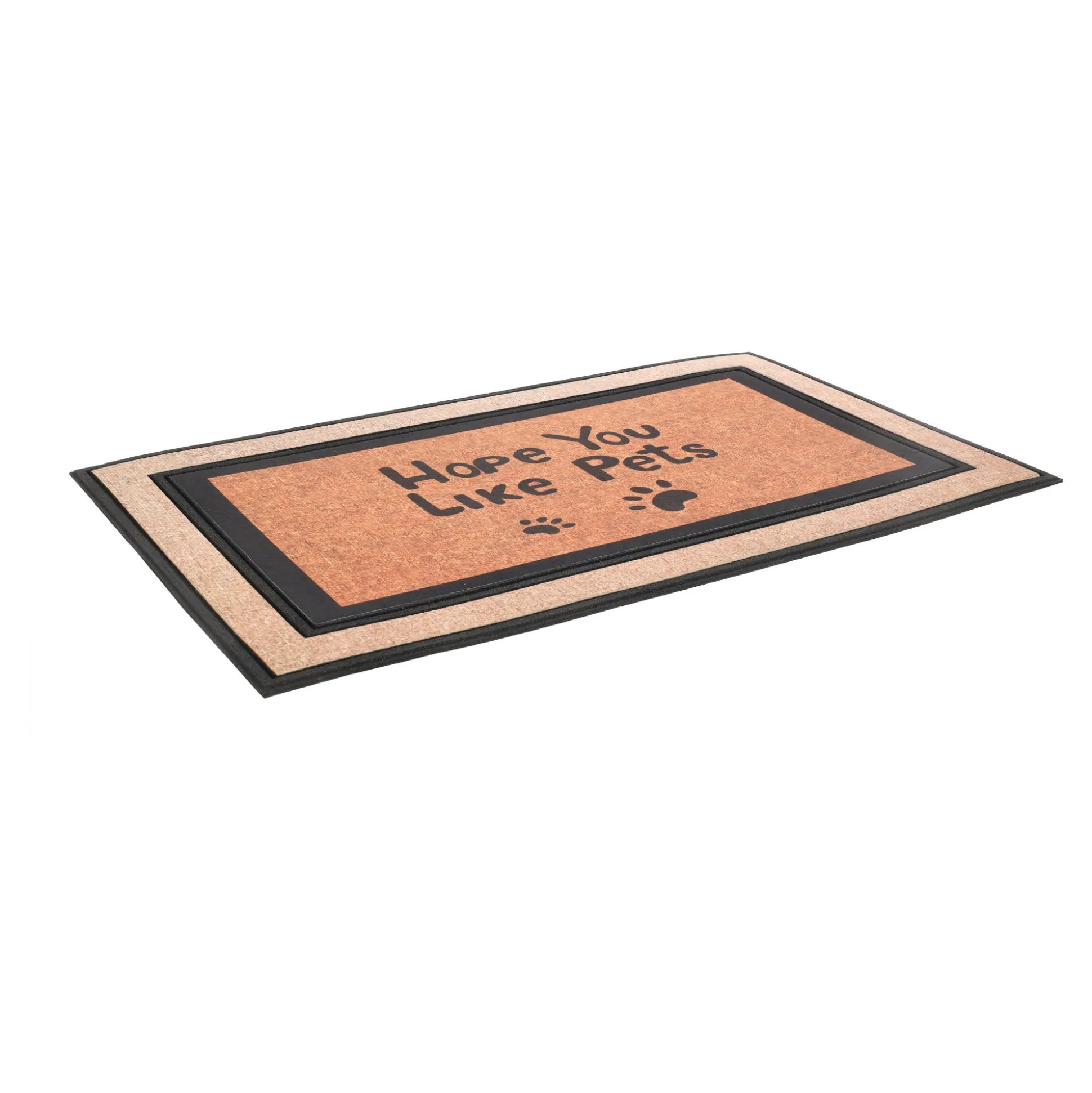 Deurmat pets beige 75 x 45 cm