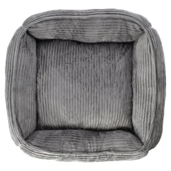 Dierenmand stripe design 65x60x20cm antra