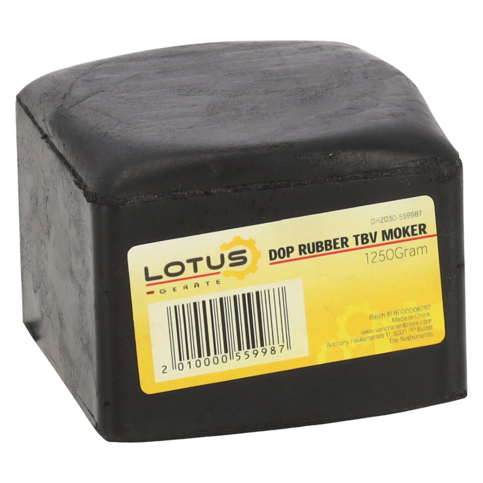 Dop rubber tbv moker 1250g Lotus