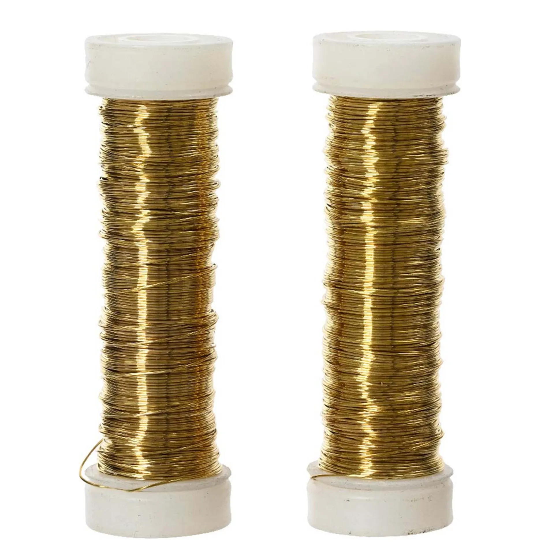 Draad metaal 3mm 6m goud 2st