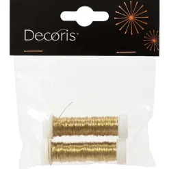 Draad metaal 3mm 6m goud 2st
