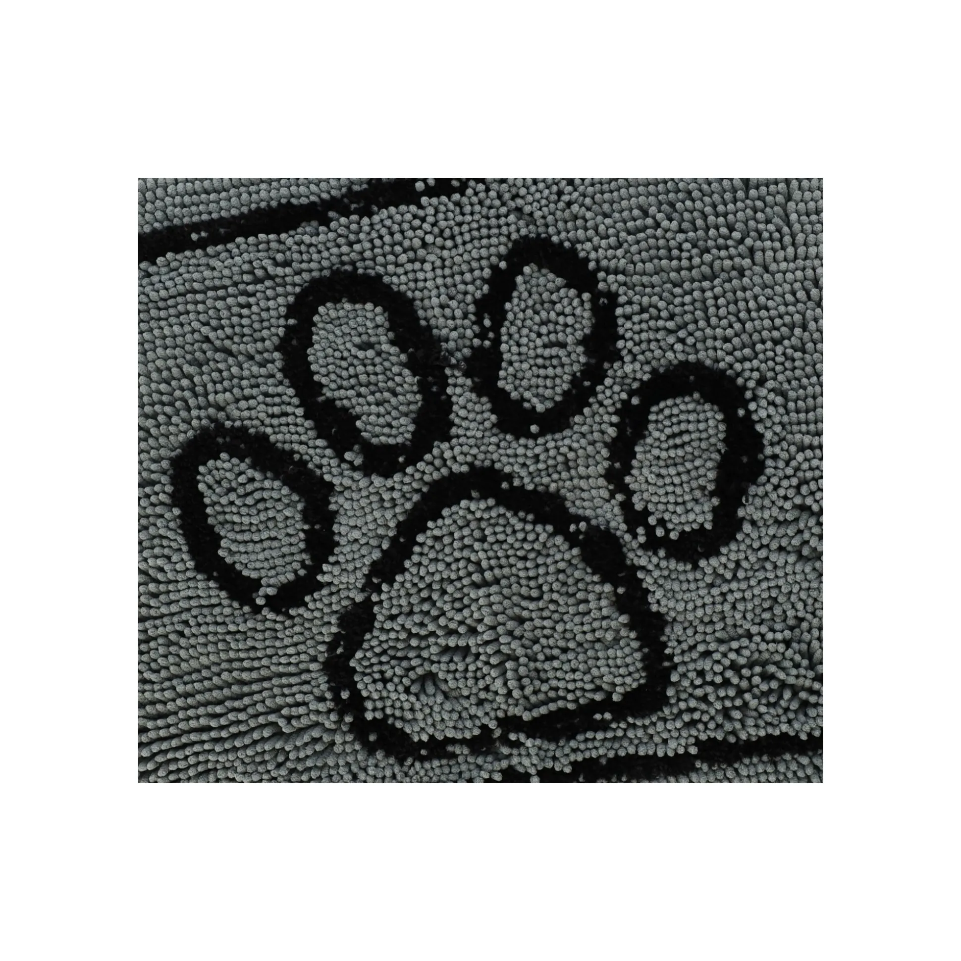 Droogloopmat hond 76x53cm grijs