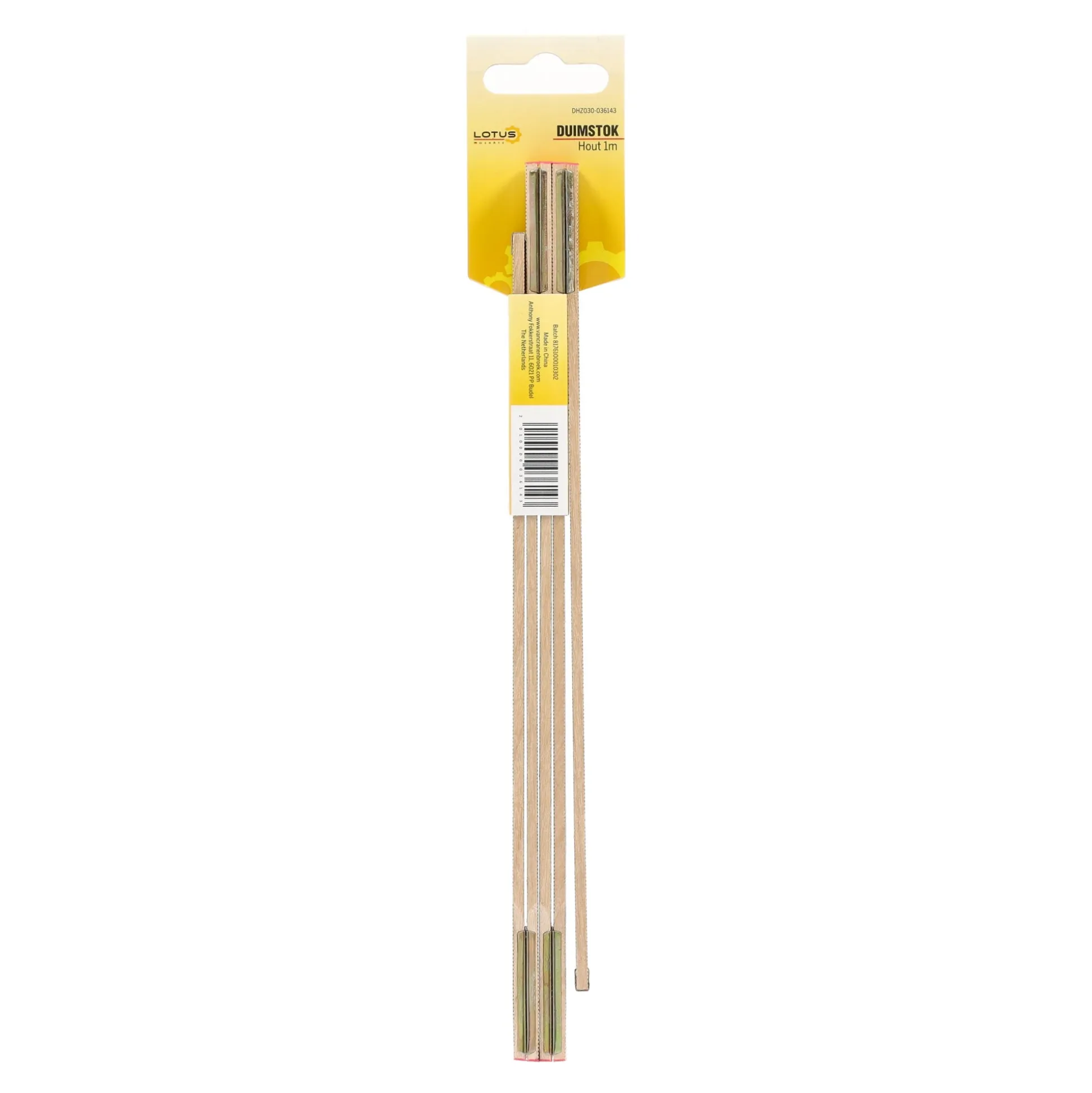 Duimstok hout 1 m Lotus
