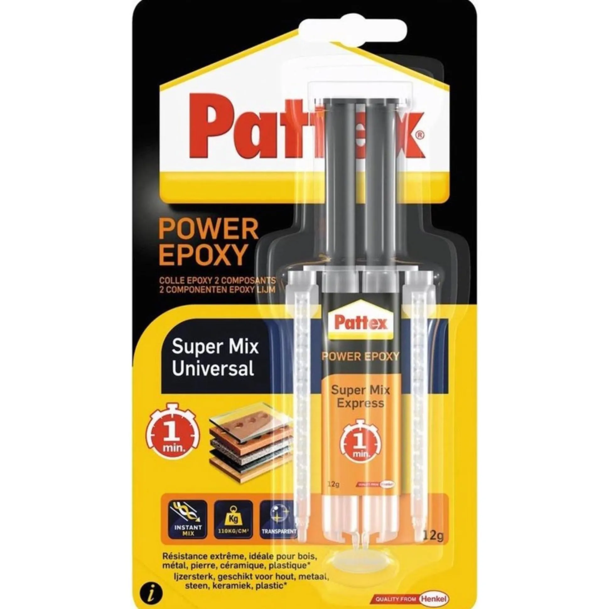 Epoxylijm super expres 11ml Pattex