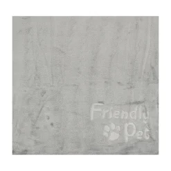 Fleece flanel poot 70x100cm grijs Friendly Pet