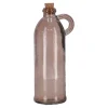 Fles glas Sitia taupe 22 x 8 cm