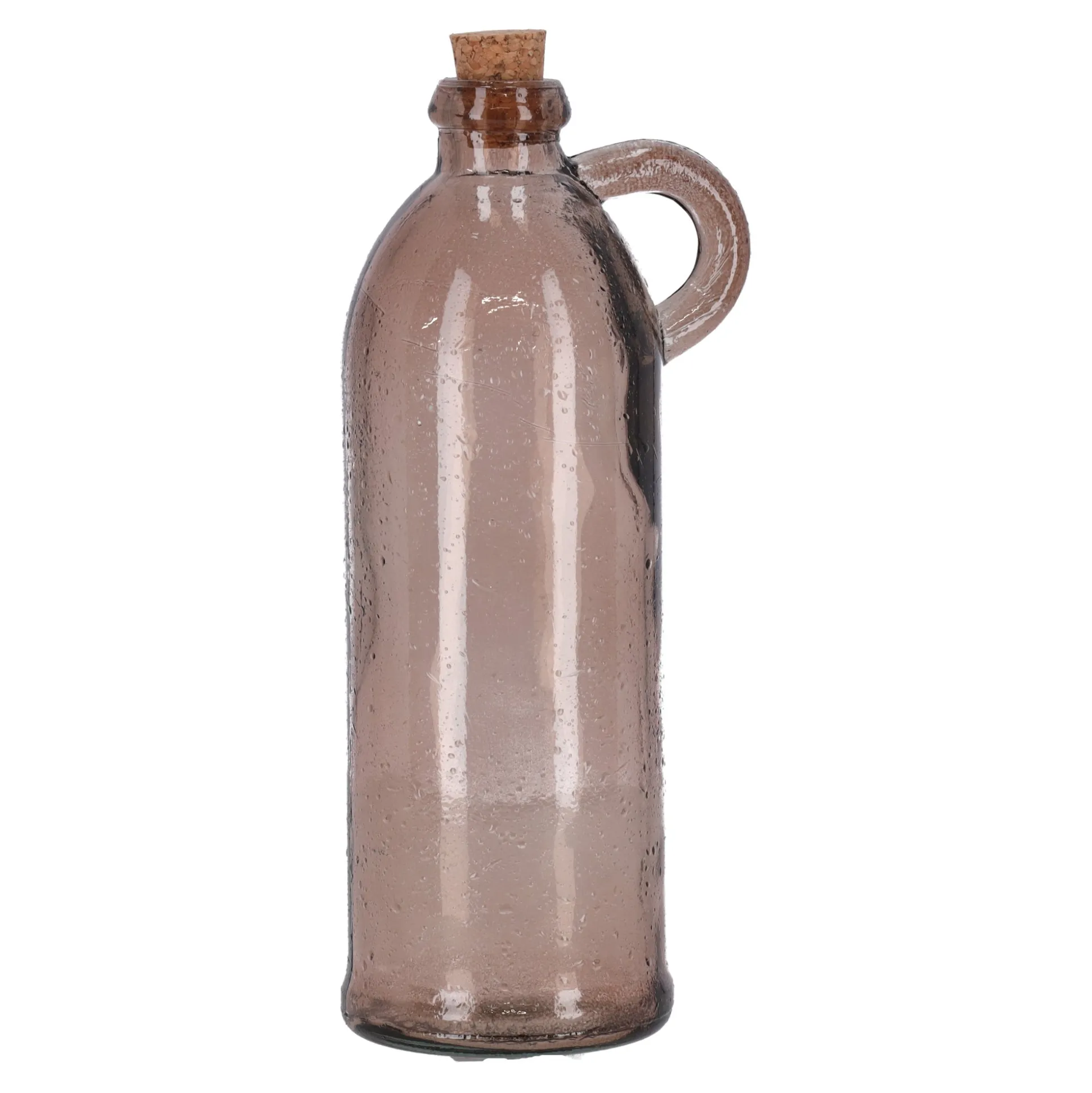 Fles glas Sitia taupe 22 x 8 cm