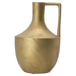Fles keramiek goud 16 x 25 cm