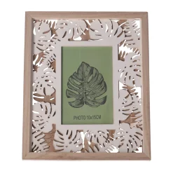 Fotokader hout palm wit 10 x 15 cm