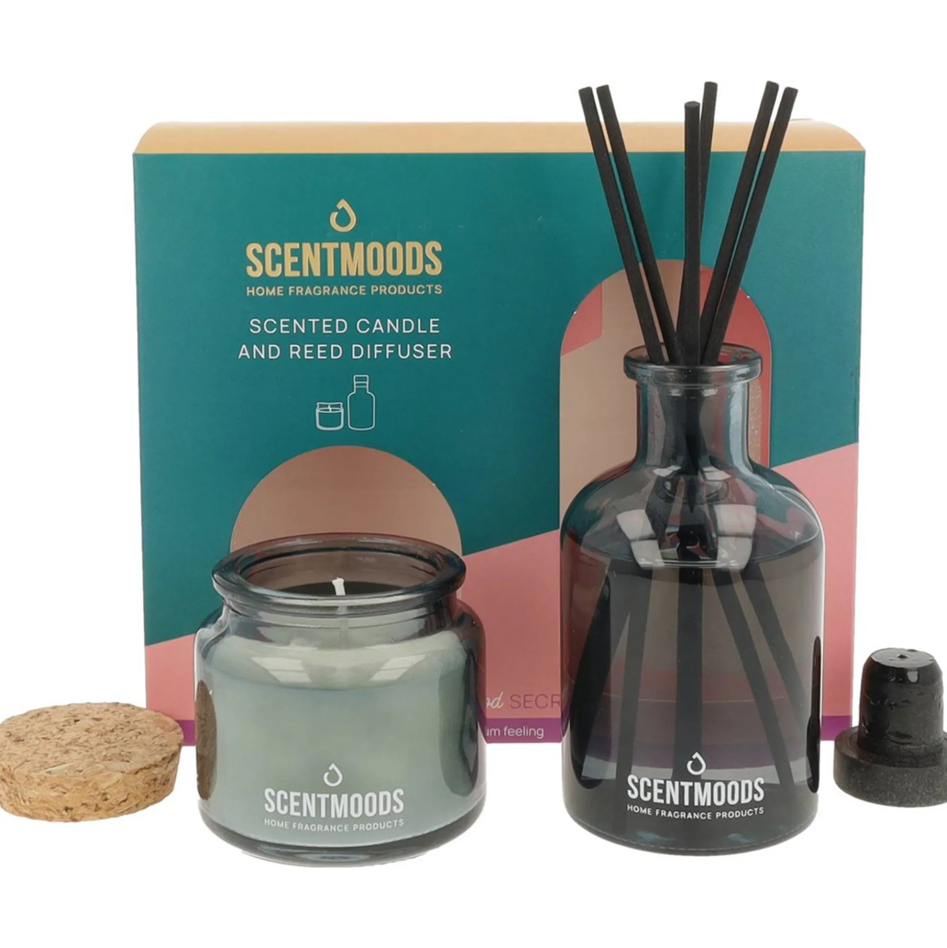 Giftset Secrets kaars & geurstokjes ScentMoods