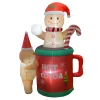 Gingerbread kop opblaasbaar 180cm