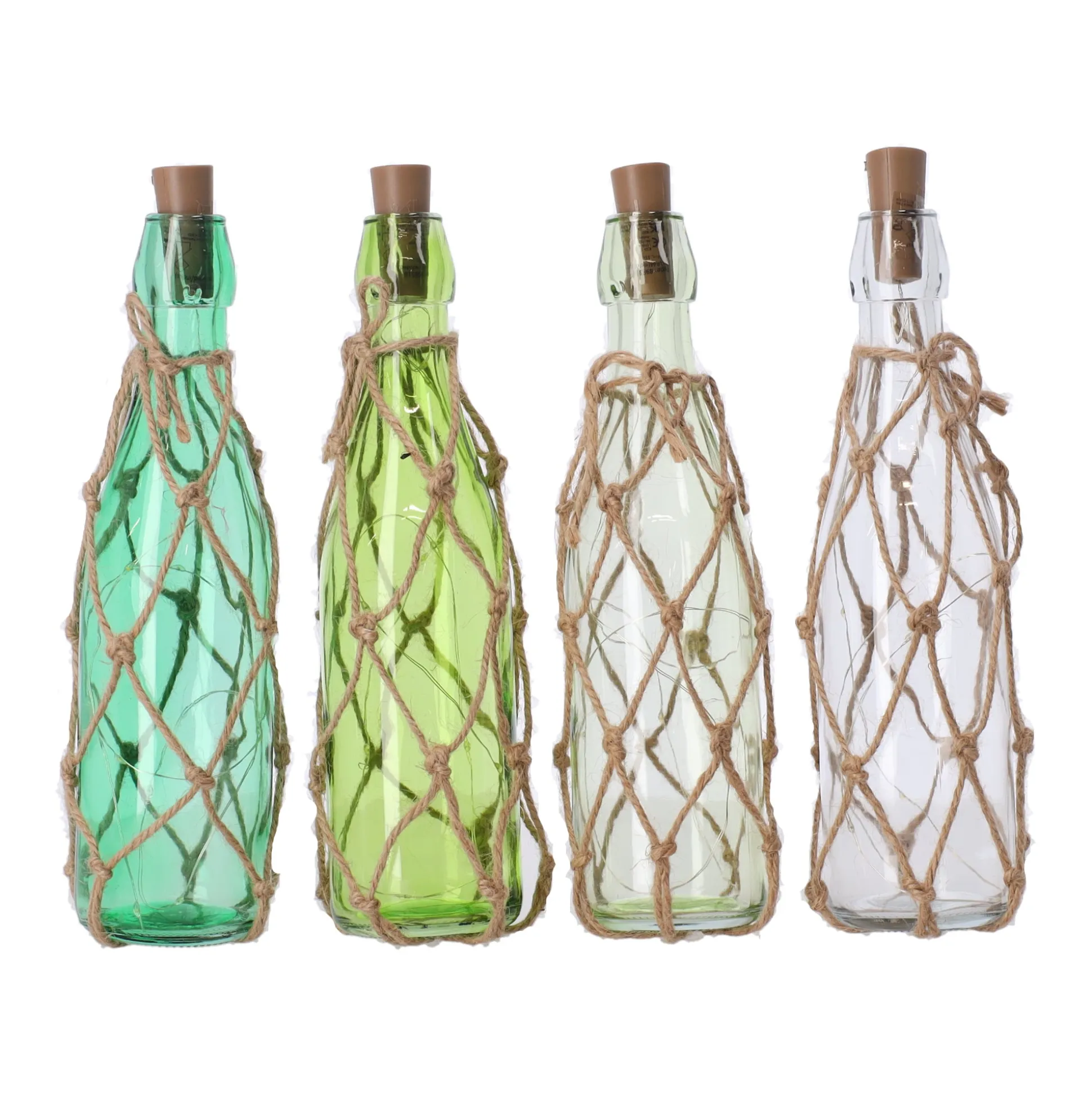Glazen LED-fles 28 cm