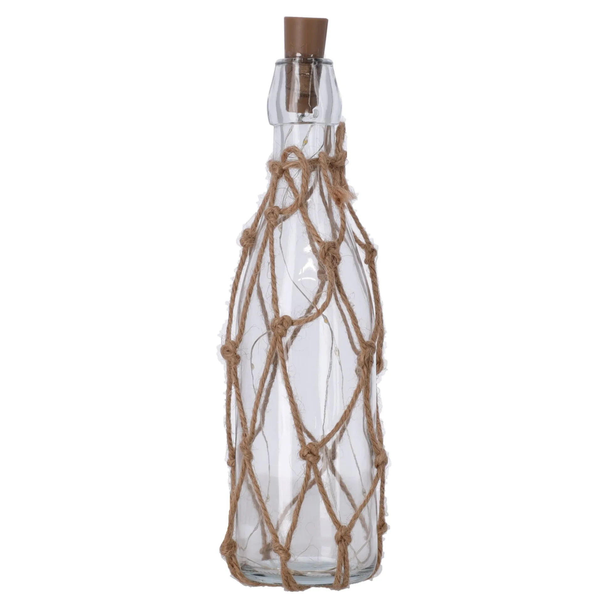 Glazen LED-fles 28 cm