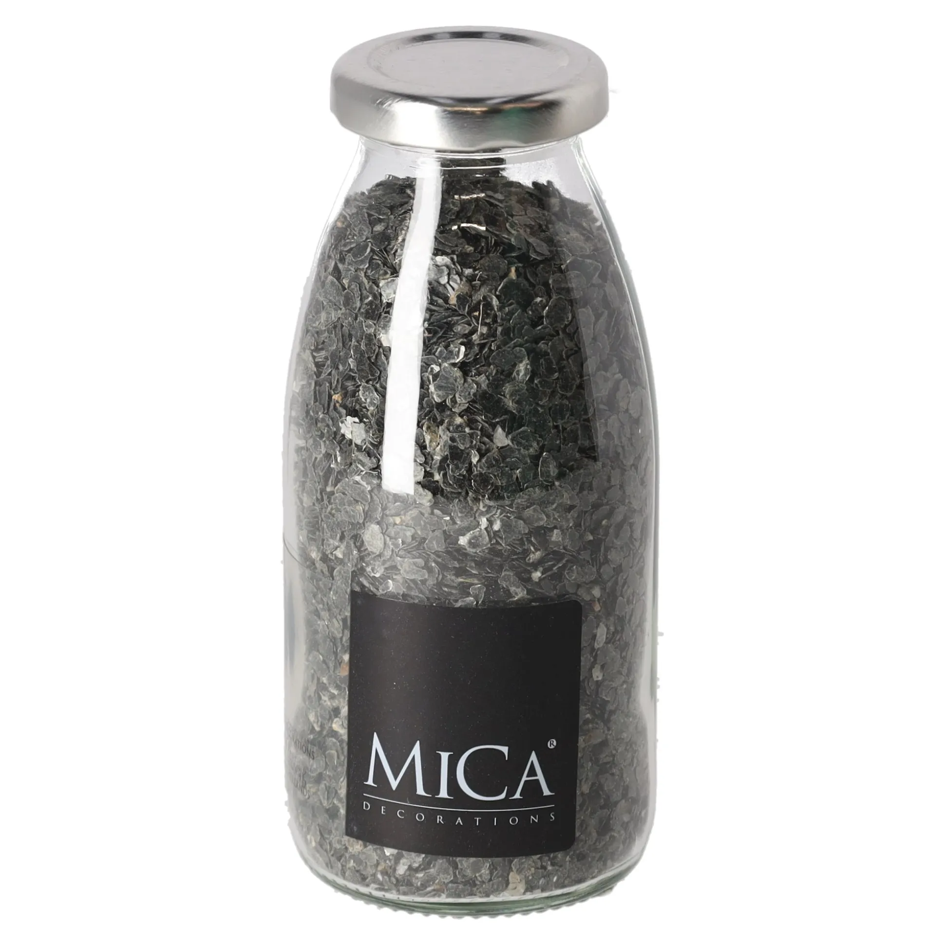Glimmer pebbles 3-4mm 250ml donkergrijs