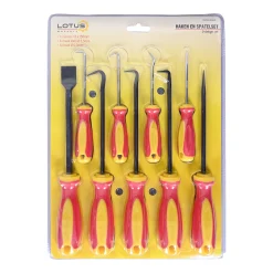 Haken en spatelset 9-delig Lotus