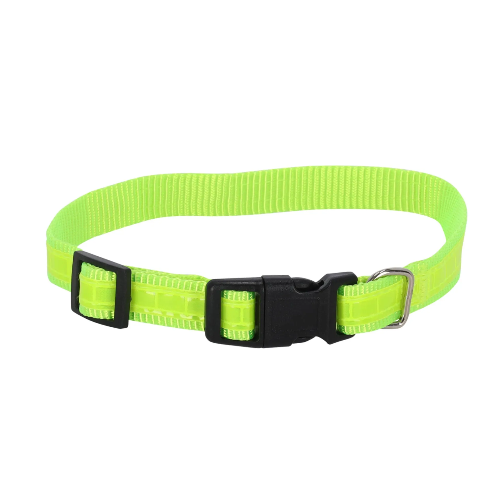 Halsband fluo geel 15mm 25-40cm FP