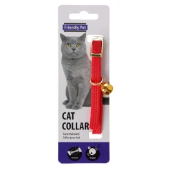 Halsband kat elastisch rood