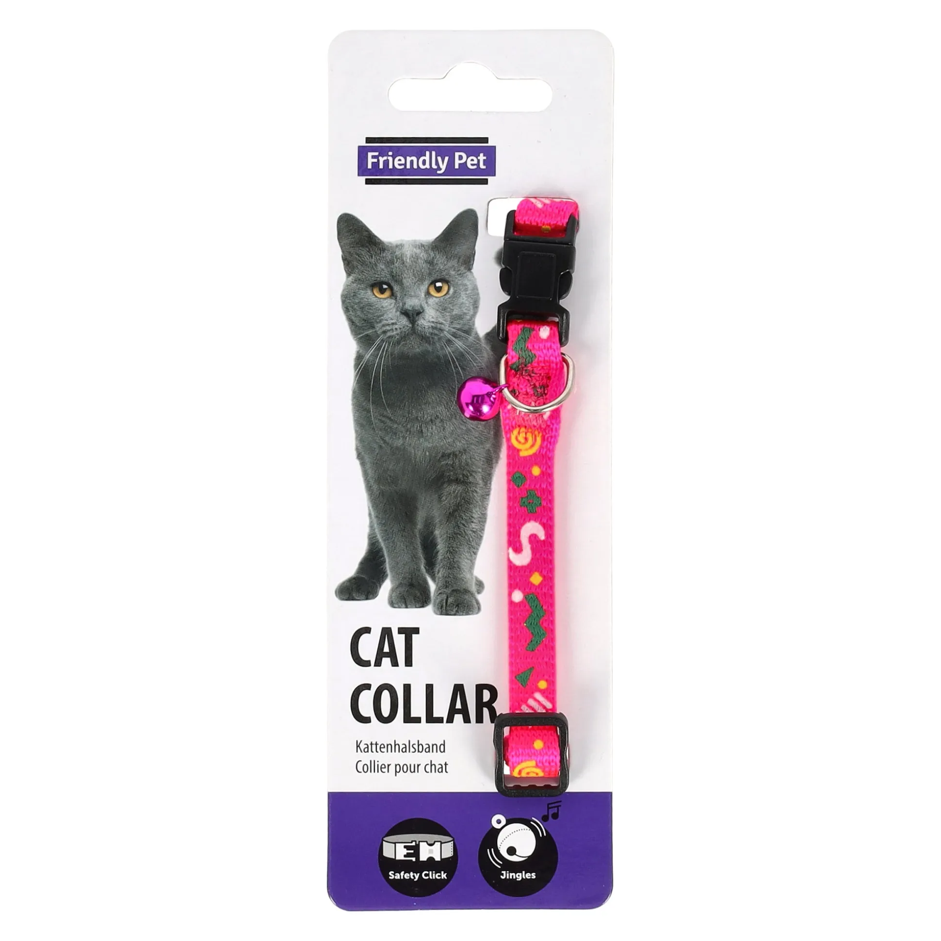 Halsband kat feest 10mm x 25-35cm