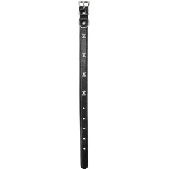 Halsband leder hond 40cm assorti